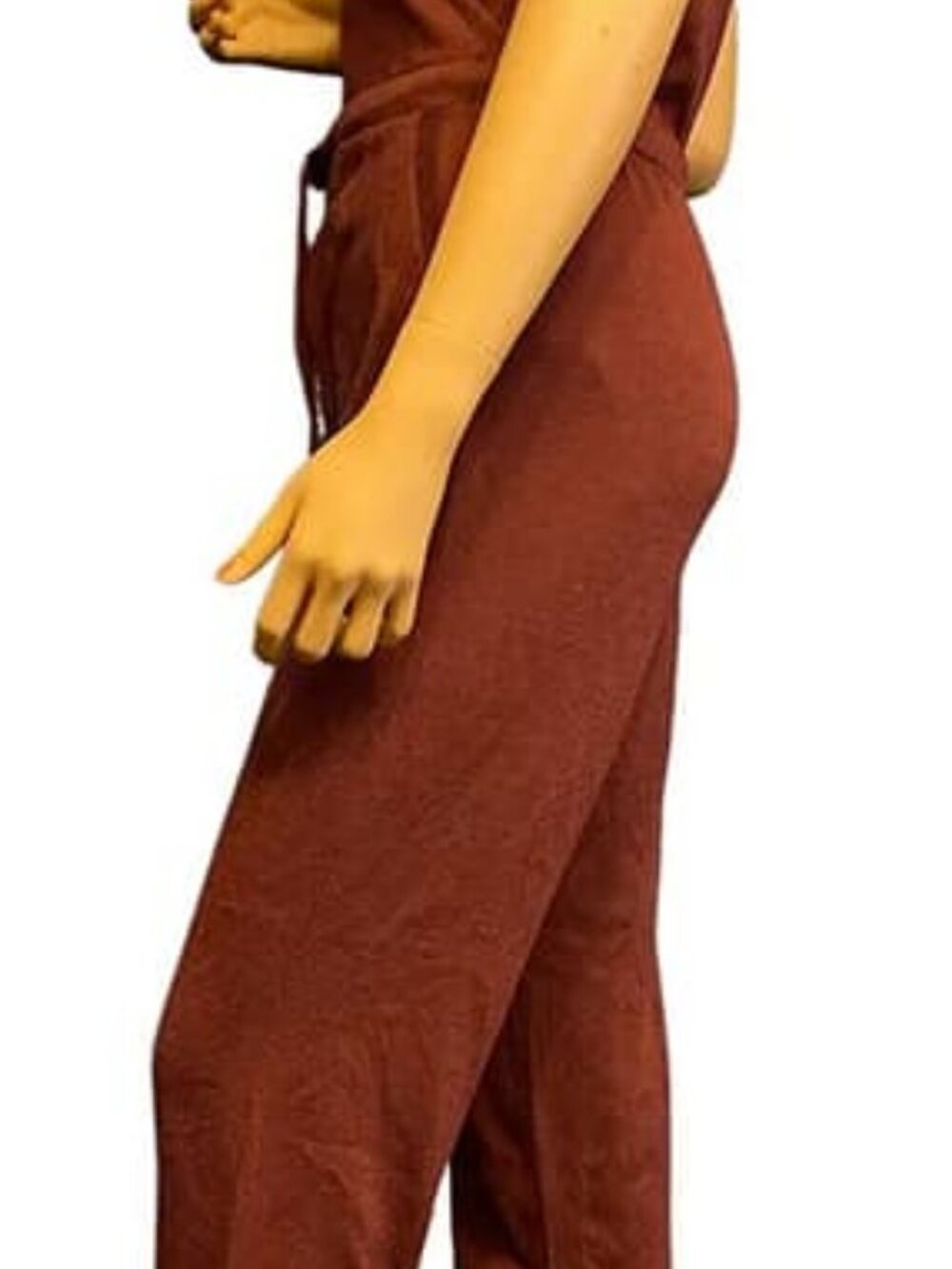 Maroon Knit Belted